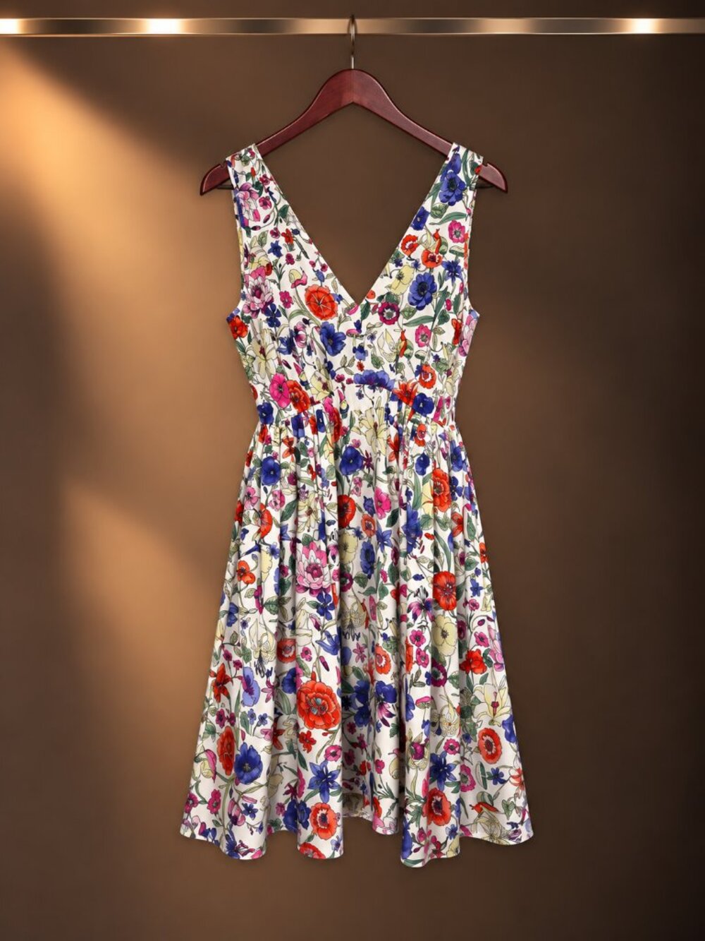 Jessica Hart for Pencey Standard Floral V-Neck Fit and Flare Dress Size 2